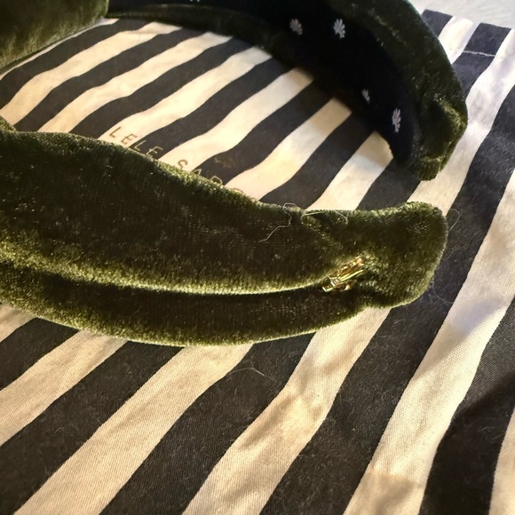 Green Velvet Headband lele Sadoughi - Picture 4 of 5